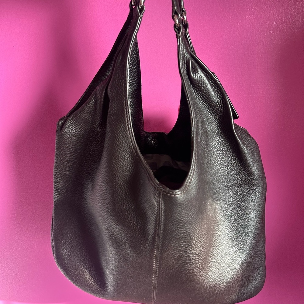 Coach Dark Brown Medium Scout Hobo leather handbag - Picture 5 of 9